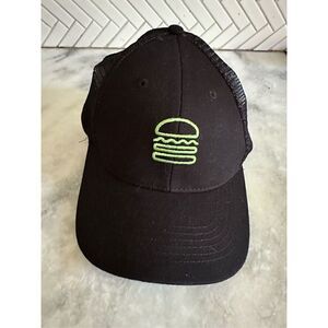 Shake Shack  Trucker Employee Cap Hat Black - Adjustable OSFA - Crew Staff